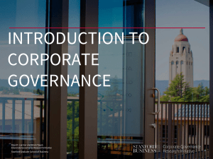 Introduction to Corporate Governance
