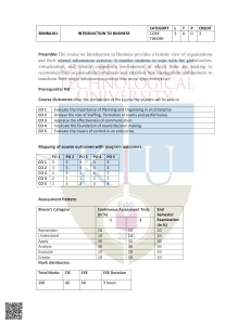 MBA Course Syllabi Overview