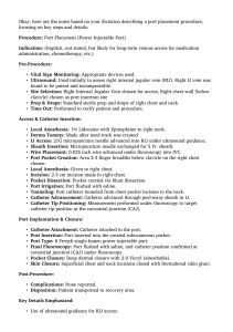 Port Placement Procedure (Power Injectable Port)