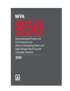 NFPA 850: Fire Protection for Power Plants Guide