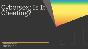 Is Cybersex Cheating? A Psychological Analysis