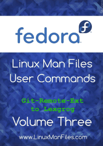Fedora Linux Man Files User Commands Volume Three