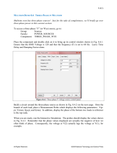 Multisim Demo 8.4: Three-Phase Power Simulation Guide