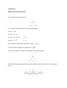 ECE 25214 Signals and Systems Assignment 4