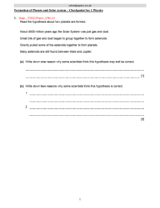 Checkpoint Physics: Solar System Formation Solved Paper