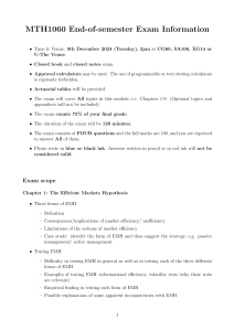 MTH1060 Exam Info: Time, Scope, Rules for Dec 2024