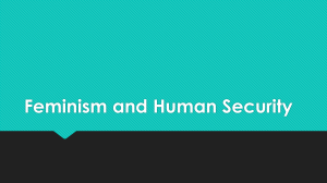 Feminism and Human Security in International Relations