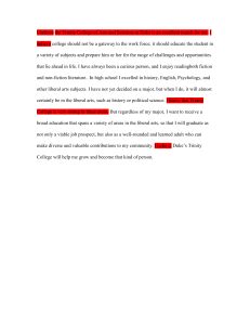 Duke University College Application Essay