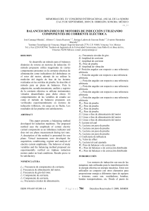 Balanceo din&aacute;mico de motores de inducci&oacute;n con componentes de corriente