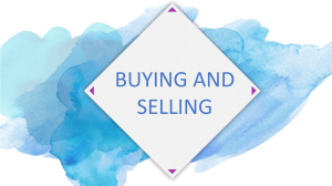 Buying and Selling Vocabulary: Financial Terms & Definitions