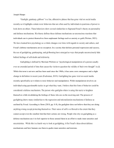 Gaslighting, Gatekeeping, Girlbossing: Freudian Defense Mechanisms