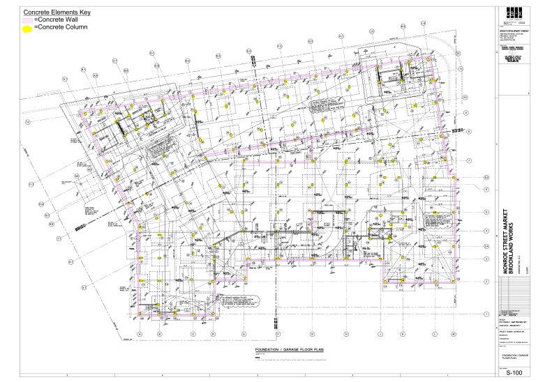 Concrete Elements Key: Structural Drawing Legend