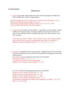 CS 2510 Homework: Combinatorics & Probability