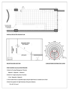 Lighting Design Calculations & Ceiling Plans