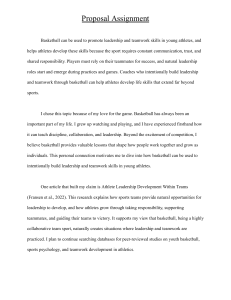 Basketball for Youth Leadership & Teamwork
