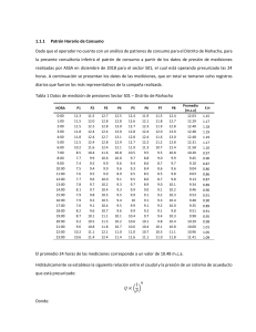 Patr&oacute;n Horario de Consumo - Riohacha Sector S01