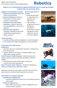 Robotics in Ocean Engineering: Career Paths & Majors
