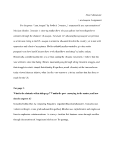 Analysis of 'I am Joaquin' by Rodolfo Gonzales