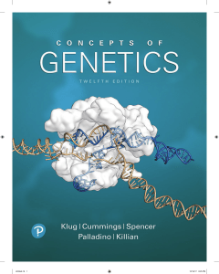 Concepts of Genetics 12th Edition Textbook