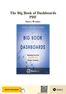 The Big Book of Dashboards Summary