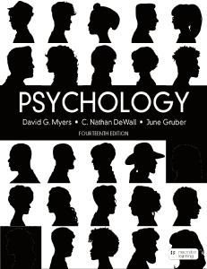 Psychology Fourteenth Edition Textbook Myers DeWall Gruber