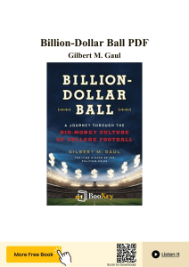 Billion-Dollar Ball Summary: College Football's Big-Money Culture