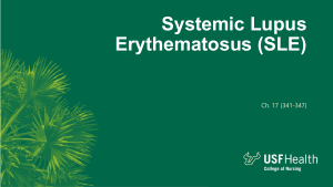 Systemic Lupus Erythematosus (SLE) Nursing Chapter