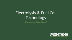 Electrolysis & Fuel Cell Technology