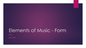 Music Form: Strophic, Binary, and Ternary Structures