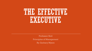 Summary of The Effective Executive by Peter Drucker