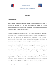 Gu&iacute;a para escribir un ensayo: definici&oacute;n, caracter&iacute;sticas y estructura