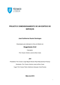 Projeto e Dimensionamento de Edif&iacute;cio de Servi&ccedil;os - Disserta&ccedil;&atilde;o de Mestrado