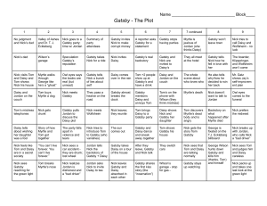 The Great Gatsby Plot Summary by Chapter