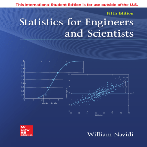 Statistics for Engineers and Scientists (5th Ed.)
