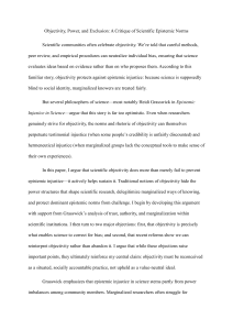 Objectivity, Power, and Exclusion: Critique of Scientific Epistemic Norms