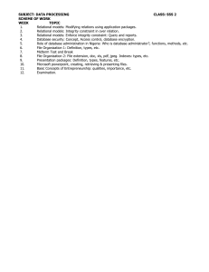 SSS 2 Data Processing Scheme of Work