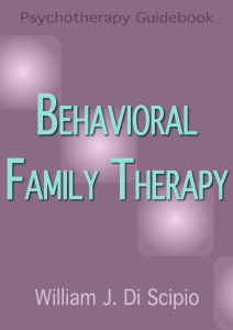 Behavioral Family Therapy: Techniques and Applications