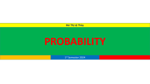 Probability: Combinatorial Analysis Lecture Notes