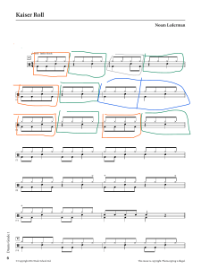 Kaiser Roll - Drums Grade 1 Exam Piece