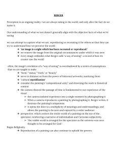 Art Theory: Berger & Freeland on Perception & Reproduction