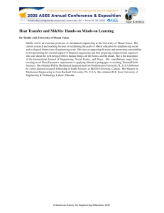 Hands-On Heat Transfer Learning with M&Ms