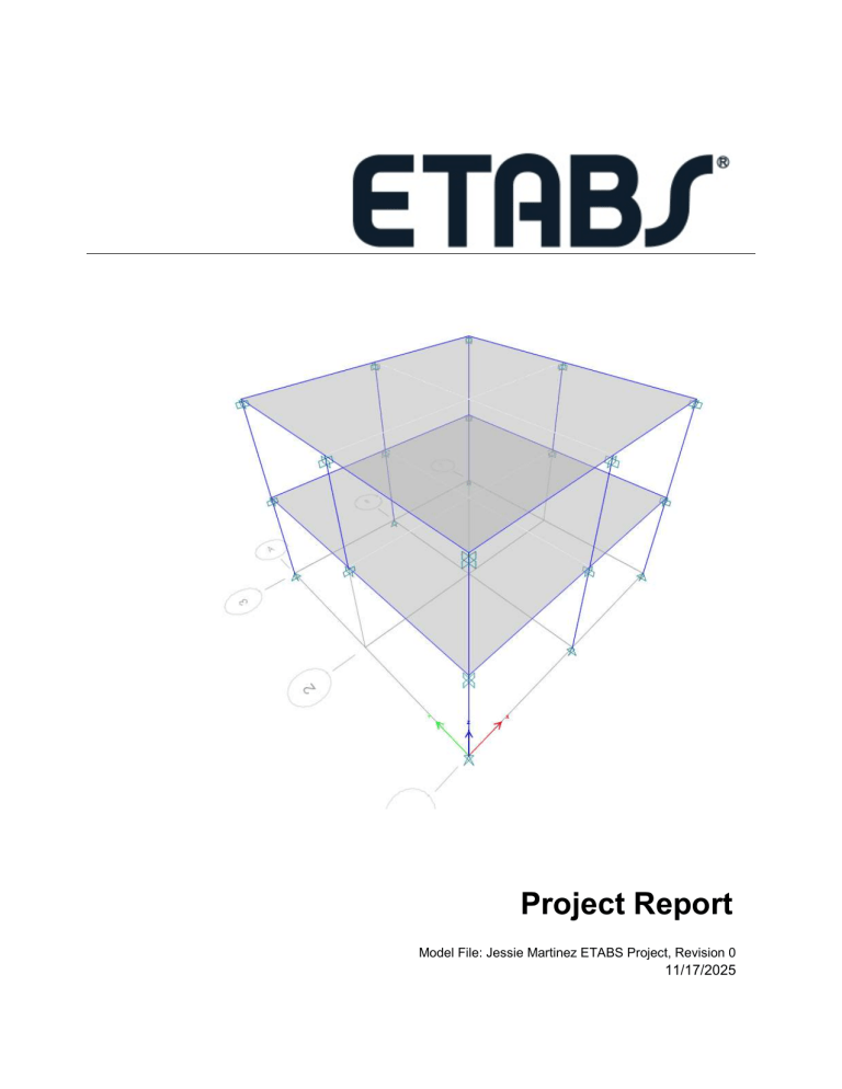 ETABS Structural Analysis Project Report