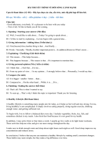 Healthy Lifestyle Presentation Guide A2-B1