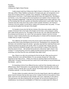 A Midsummer Night's Dream Student Review & Analysis