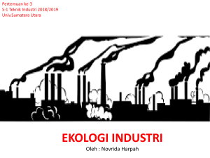 Materi Kuliah Ekologi Industri: Prinsip dan Penerapan