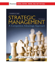 Strategic Management: Concepts and Cases 17th Edition