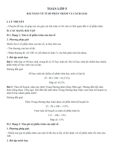 Grade 5 Math: Percentage Problems Guide