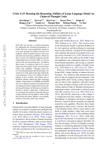 Critic-CoT: Boosting LLM Reasoning via Critique