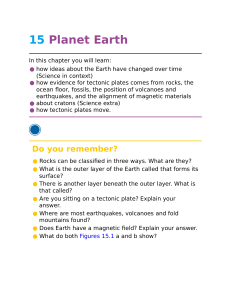 Planet Earth: Tectonic Plates & Earth's Structure