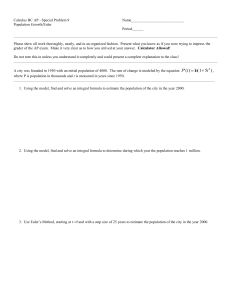 AP Calculus BC: Population Growth & Euler's Method